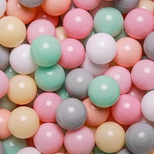 GOGOSO Balls for Ball Pit - Plastic Ball for Toddlers, Baby Kids Ball Pool Decoration 50 100 200 300 500 1000 (6 Colors, 200 Balls)