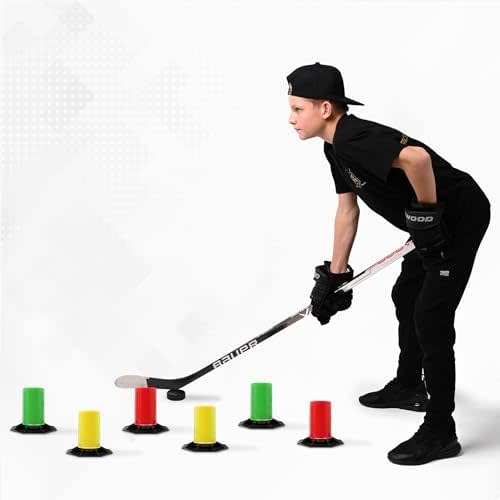 The Snake Trainer - Lightweight Stickhandling Training Tool - Hockey Training Equipment for Puck Control, Reaction Time and Coordination - Portable, Durable and Adjustable