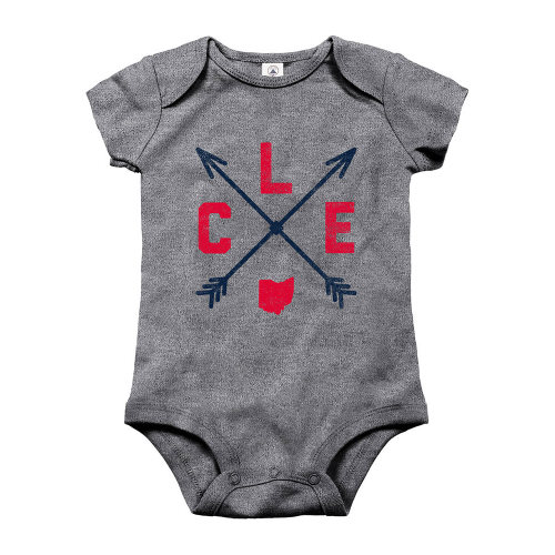 Cleveland Baby Grey Arrows One Piece