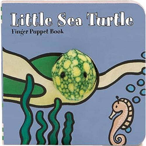 Little Sea Turtle: Finger Puppet Book: (Finger Puppet Book for Toddlers and Babies, Baby Books for First Year, Animal Finger Puppets) (Little Finger Puppet Board Books)