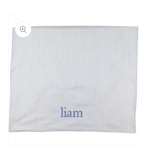 Blue Seersucker Beach Towel – Cecil & Lou