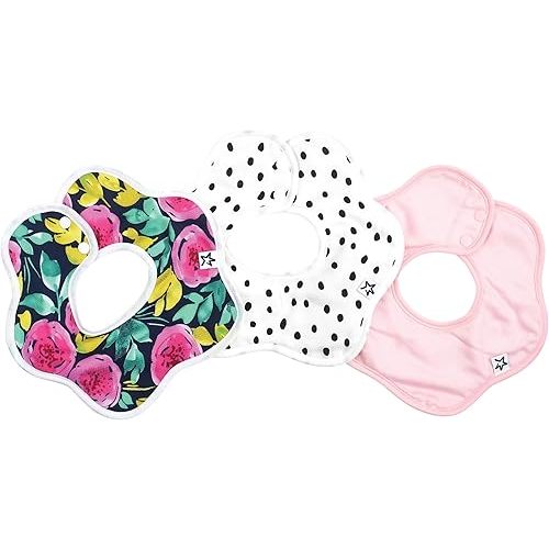 Tiny Twinkle Roundabout Drool Bibs - 360 Rotating Waterproof and Absorbent Teething Baby Bibs