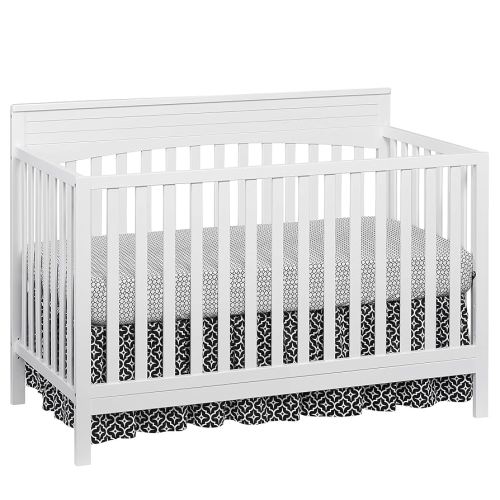 Oxford Baby Harper 4-in-1 Convertible Crib, Snow White, GreenGuard Gold Certified