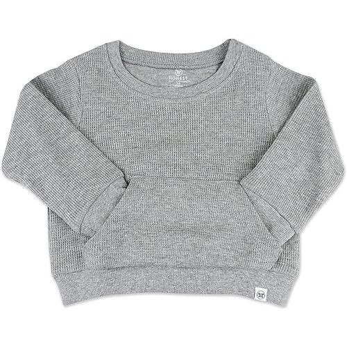 HonestBaby Multipack Pullover Hoodie Sweatshirt Jogger Sweatpant Sets Organic Cotton Baby, Toddler, Boys, Girls, Unisex