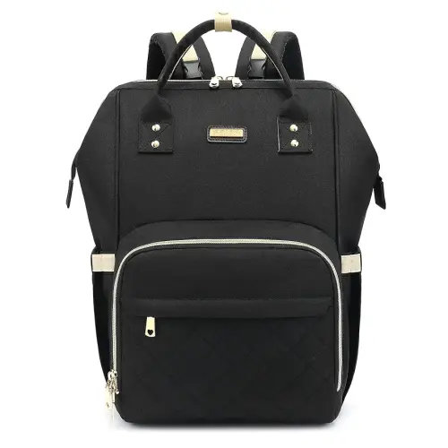 Diaper Bag Backpack, Diaper Bags for Baby Girls Boys, Baby Bags for Moms Dads, Nappy Changing Bag with Insulated Pockets,Multi-functional Waterproof Backpack with Stroller straps-Black