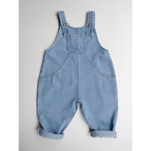 The Oversized Denim Dungaree, 3-6M