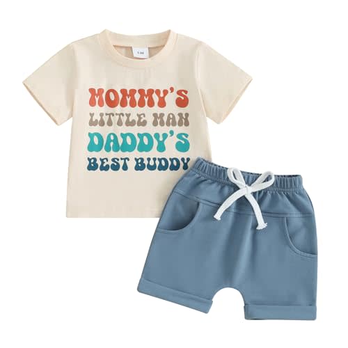 Toddler Baby Boy Summer Outfit Short Sleeve T Shirt Top Casual Shorts Set Infant Newborn Clothes 6 12 18 24 Month 2T