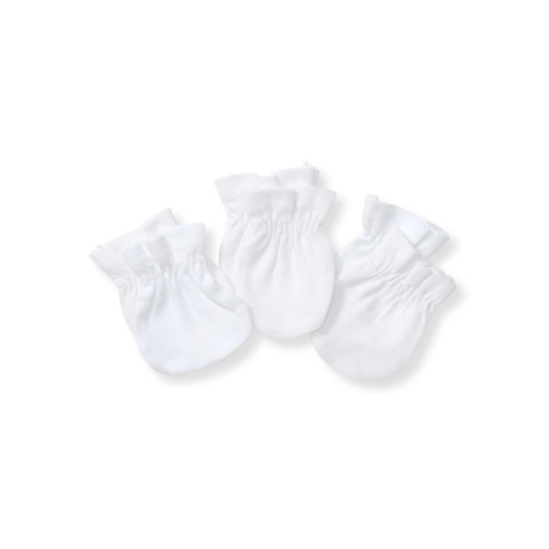 Solid Organic Cotton Baby Mittens 3 Pack Ranunculus
