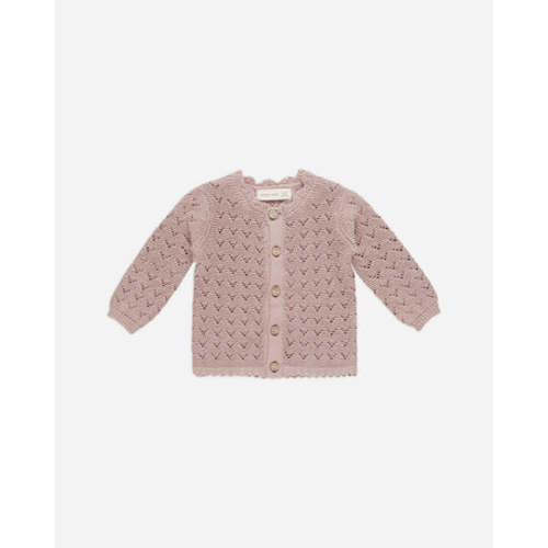 Scalloped Cardigan || Mauve