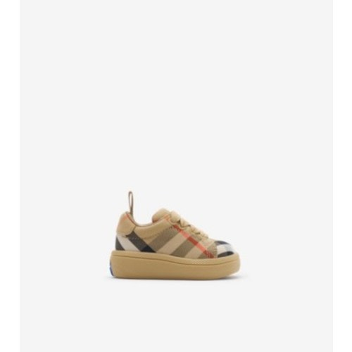 Check Sneakers in Sand - Children | Burberry® Official