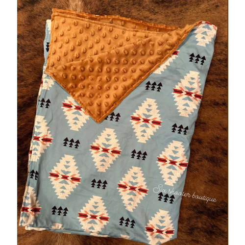 The Dakota baby Minky blanket