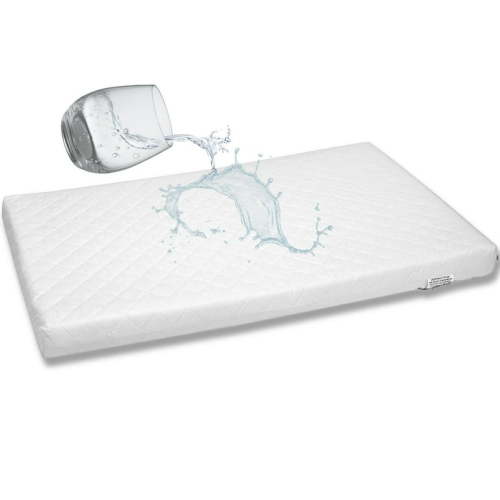 First Essentials Baby Bassinet Cradle Mattress Oblong 18" x 36" Foam Waterproof Padded Design