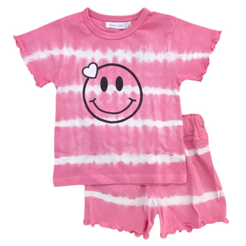 Little Mish Stripe Smiley Infant Short Set - Precious Cargo