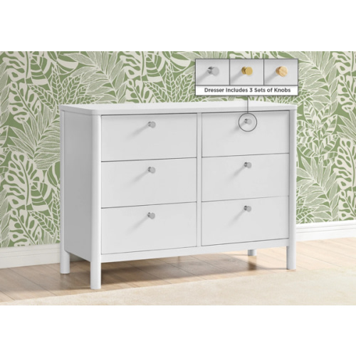 Brooks 6 Drawer Dresser with Interlocking Drawers