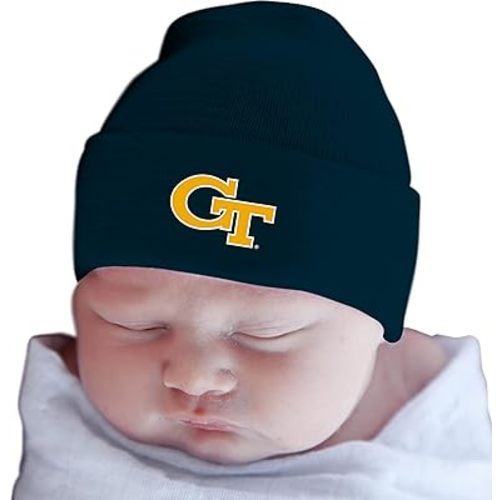 Two Feet Ahead Team Baby Hat for Boys and Girls-Softly Knitted Infant Newborn Baby Beanie