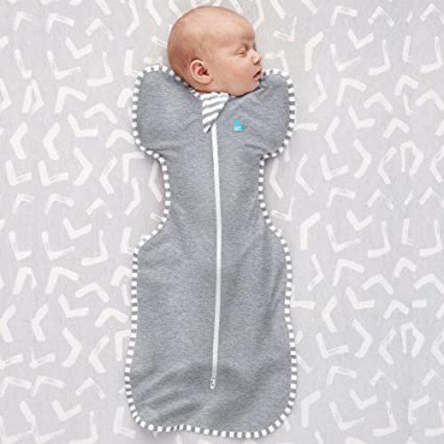 Love To Dream Swaddle UP, Gray, Small, 7-13 lbs., Dramatically better sleep, Allow baby to sleep in their preferred arms up position for self-soothing, snug fit calms startle reflex