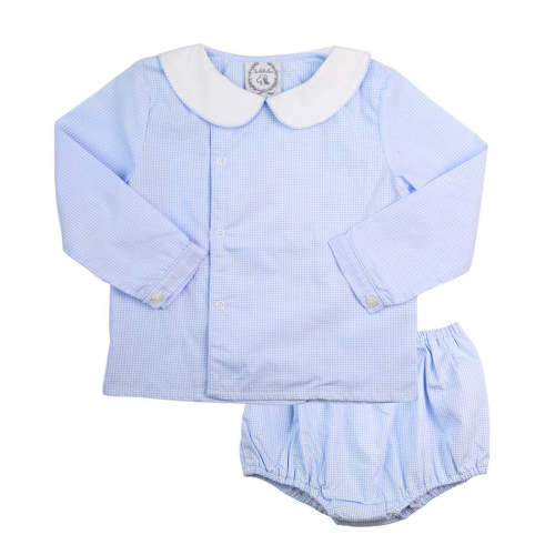 The Bella Bean | Light Blue Long Sleeve Bloomer Outfit Set