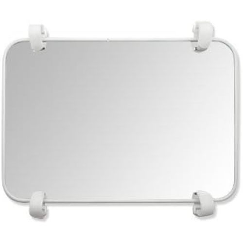 Genius Baby Toys Baby Mirror - Large Crib Mirror - Double-Sided with High Contrast Images - Baby Safe Mirror - NICU Approved - Shatterproof with Hospital Grade Rubber