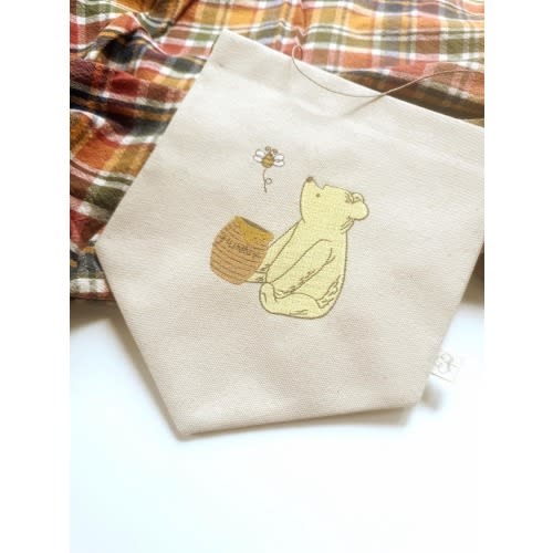 Winnie the Pooh Nursery Banner: Classic Embroidered Bear Design
