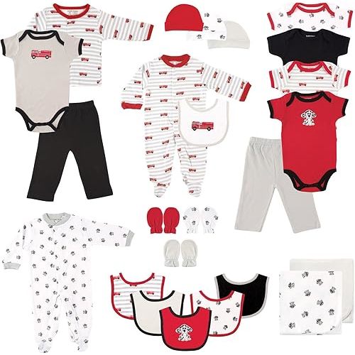 Unisex Firefighter Baby Outfit Set