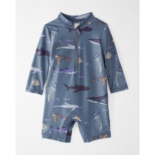 Baby Boy Recycled Long Sleeve Rashguard Swimsuit - Little Planet | Carter's
