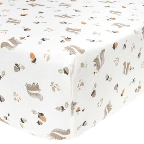 Bamboo Fitted sheet - Squirrel