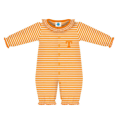 Tennessee Volunteers Striped Ruffled Convertible Romper | College Baby