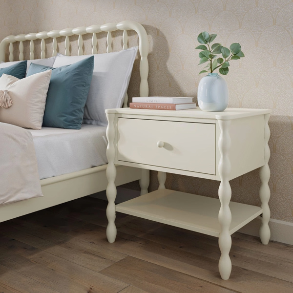 Lind Nightstand with Shelf