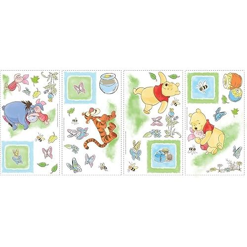 RoomMates Disney Winnie the Pooh Peel and Stick Wall Decals, RMK1630SCS