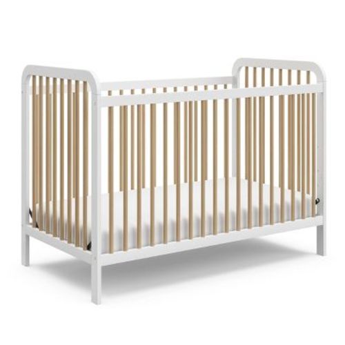 Storkcraft Pasadena 3-in-1 Convertible Crib - White With Driftwood