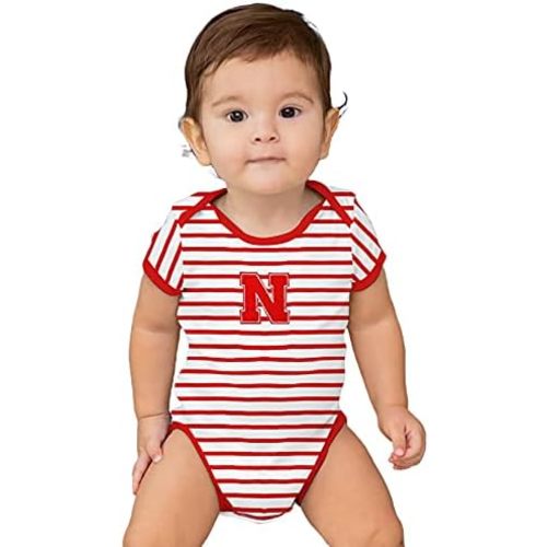 Two Feet Ahead Striped Baby Bodysuit Creeper Baby Boy Clothes for Newborn infants Sizes 0-3M 6M 12M