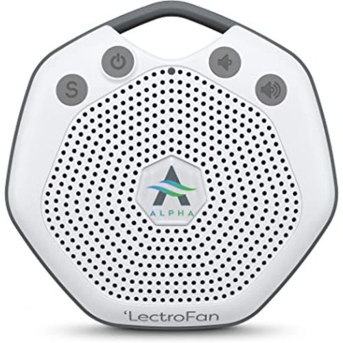 Adaptive Sound Technologies LectroFan Alpha Portable Sleep Sound Machine - Rechargeable White Noise Machine for Crib, Stroller, Car Seat & More - 7 Non-Looping Sounds - for Travel, Bedroom, Nursery