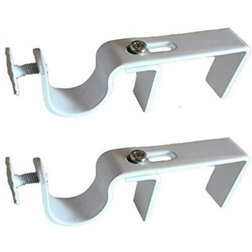 NoNo Bracket Outside Mounted Blinds Curtain Rod Holder, White