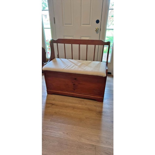Wooden Bench/ Toy Chest with Removable Pad