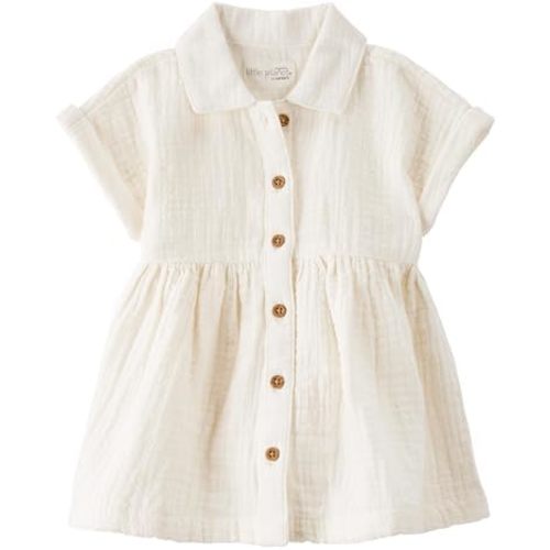 little planet by carter's Baby Girls' Dress Made with Organic Cotton