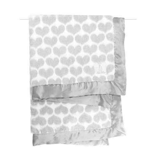 Luxe™ Heart Army Baby Blanket - Dusty Rose