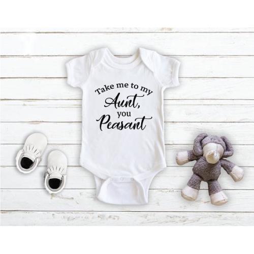 Take Me to Me Aunt You Peasant Baby Bodysuit Unisex - Etsy
