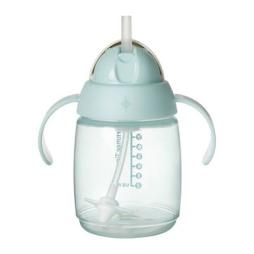 Tommee Tippee 8oz Weighted Starter Straw Sippy Cup - Light Green