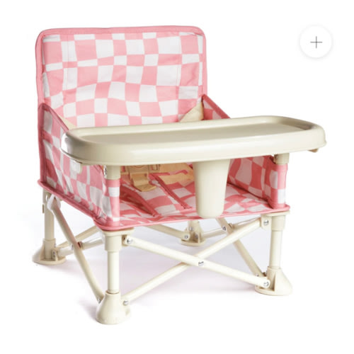 Isla (Pink Checkered) Beach Chair