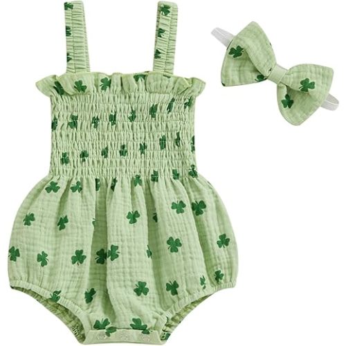 Cute Baby Girl Outfit Sleeveless Romper Breathable Ruched Bodysuit Comfy Outfits Baby Girl Summer Clothes