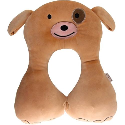 KAKIBLIN Baby Neck Pillow, Upgraded Baby Support Pillow,Baby Neck Support Pillow for Carseat, Newborn Neck Support for Car Seat,Pushchair,Travel(Brown)