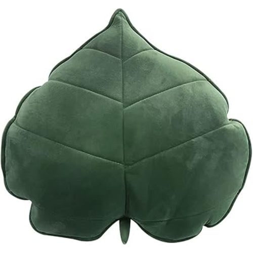 Leaf Throw Pillows Cute Novelty Plant Plush Cushion Backrest Pillow Home Decoration for Car, Bedroom, Sofa, Couch, Living Room, 19.7in/50CM