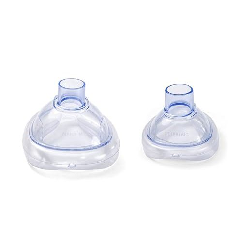 LifeVac Choking Rescue Device Replacement Masks for EMS, Home, and Travel Choking Rescue Device Kit - 1 Adult and 1 Pediatric Bundle