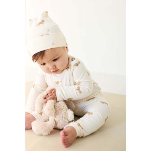Organic Cotton Everyday Legging - Lenny Leopard Cloud