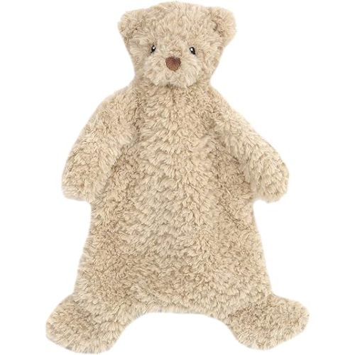MON AMI Marshmallow Bear Plush Lovey for Babies – 15”, Security Blanket for Newborns, Baby Snuggle Toy
