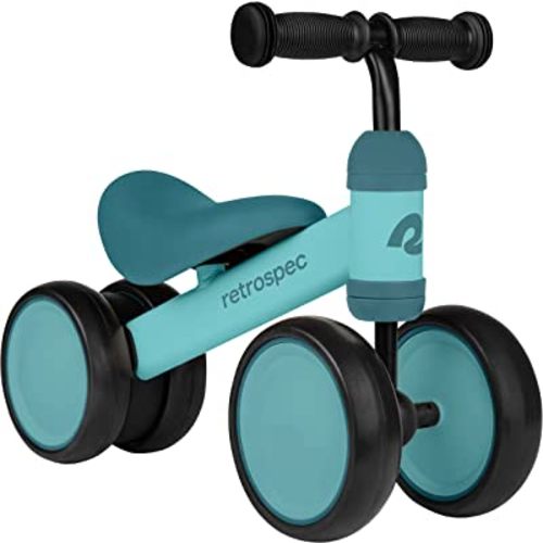 Retrospec Cricket Baby Walker 4-Wheel Balance Bike for Ages 12-24 Months Toddlers | First Birthday Gift - Toddler Bicycle Toy for 1 Year Old’s - Ride On Toys for Boys & Girls
