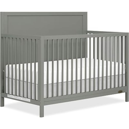 Dream On Me Dillian 5-in-1 Convertible Crib, Seagrass, JPMA & Greenguard Gold Certified, Converts from Baby Crib to A Toddler Bed & Full-Size Bed