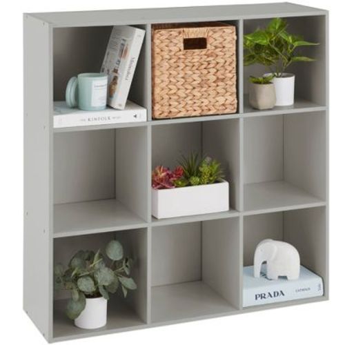 Best Choice Products 9-cube Bookshelf, 11in Display Storage Organizer W/ 3 Removable Back Panels - Whitewash