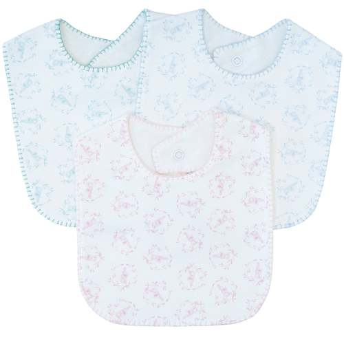 Blue Bunny Printed Bib