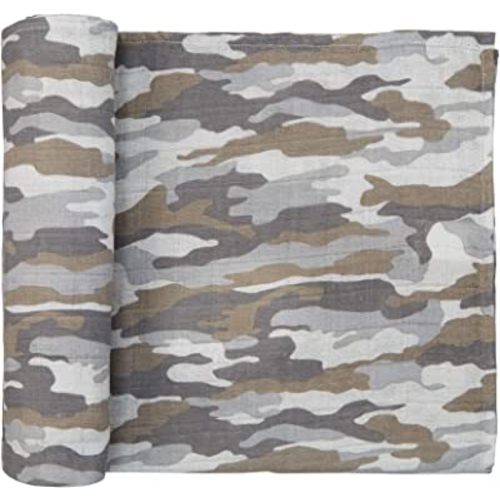 Mud Pie Muslin Camo Swaddle Blanket, 47" x 47"